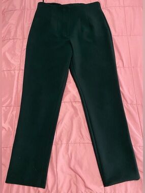 ANTONIO MELANI Black Straight-Leg Trousers